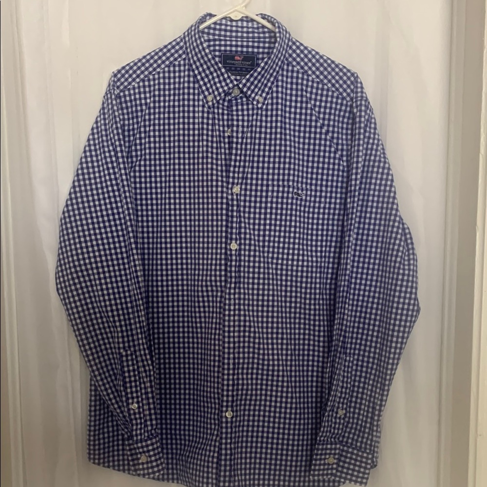 Men's Blue Checkered Shirt